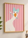 Funny Duck Bathroom Wall Art, Quirky Animal Print, Colorful Printable Decor